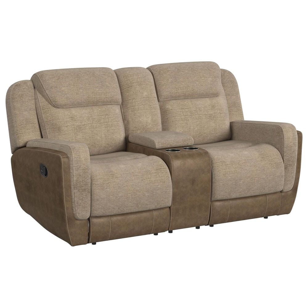 Mayberry Hill Hornet Manual Reclining Loveseat in Rancho Beige, , large