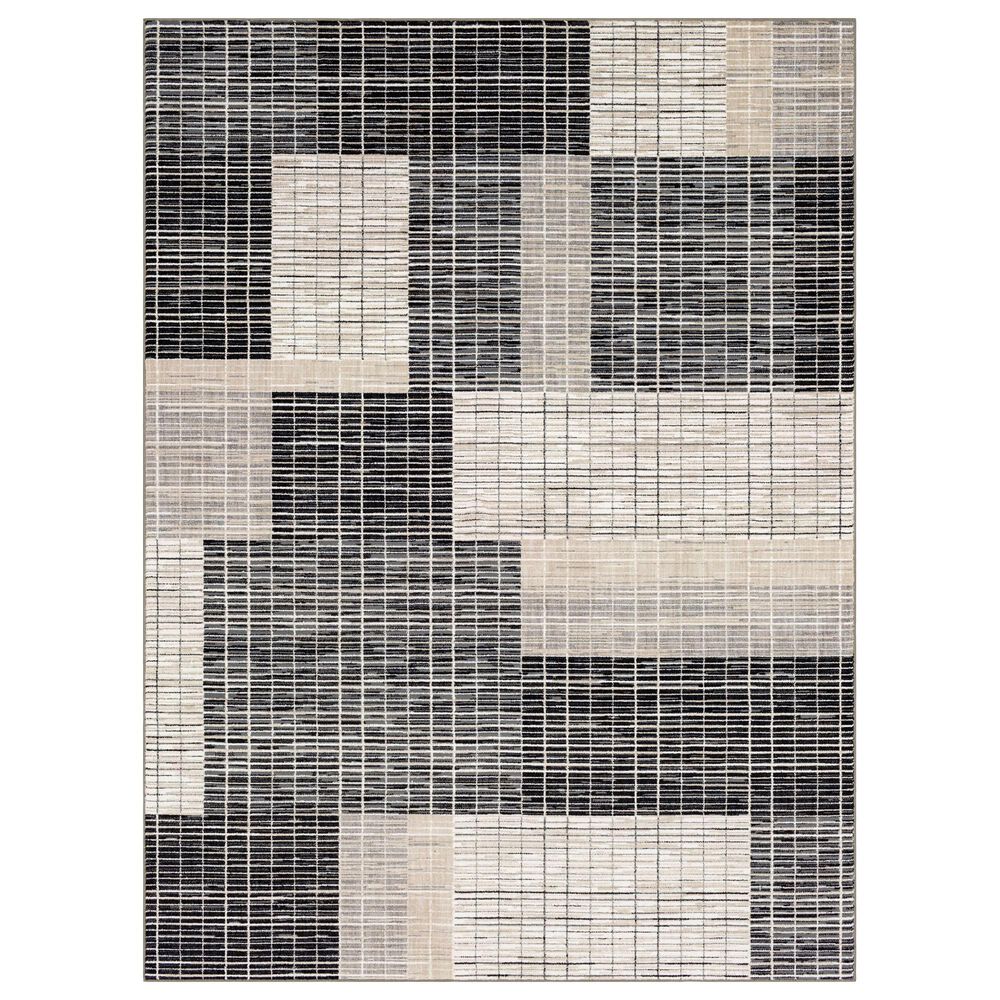 Drew and Jonathan Home Vanguard Resolute 2"4" x 7"10" Frost Grey Runner, , large