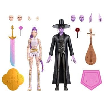 Kpop Demon Hunter 6.5" 2-Pack Rumi and Jinu Final Battle Action Figure, , large
