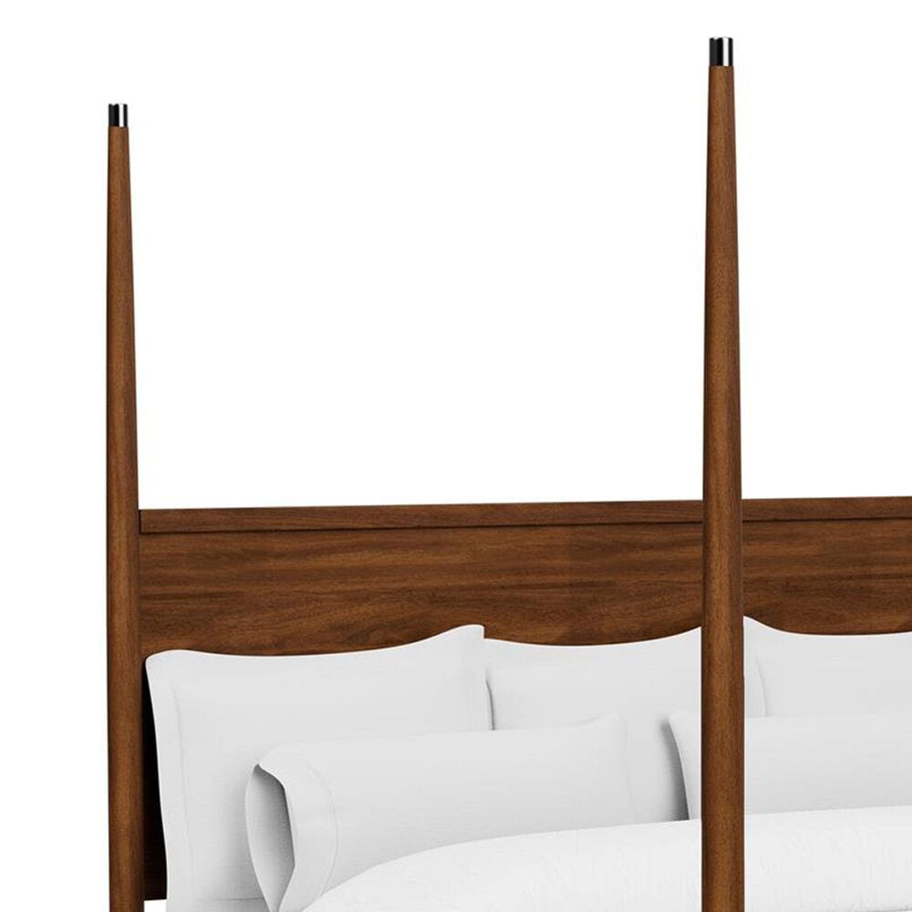 Shannon Hills Elsie King Poster Bed in Classic Walnut, , large