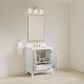 37B Fenwick 30" Single Bathroom Vanity in Bright White with Glossy White Composite Stone Top and Backsplash, , large