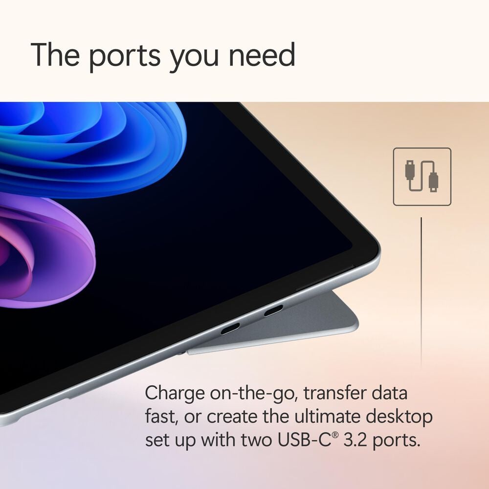 Microsoft Surface Pro Copilot+ PC 12&quot; Touch-Screen Tablet - Qualcomm Snapdragon X Plus - 16GB RAM - 512GB UFS - Windows 11 Home - Wi-Fi Only - Ocean - Device Only - &#40;Latest Model&#41;, , large