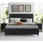 Ashley Danziar Queen Bed and Two Nightstands in Matte Black, , large