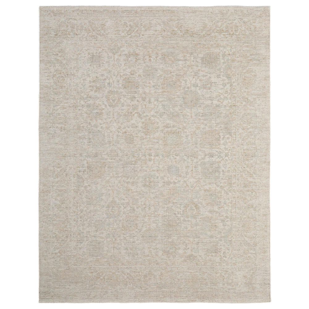 Feizy Loralai Beige and Green 5" x 8" Area Rug, , large