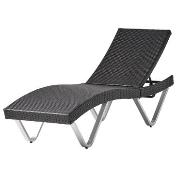 Noble House San Patio Chaise Lounge in Multi-Brown and Silver, , large