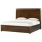 THEODORE ALEXANDER Kesden King Panel Bed in Pyramid Brown and Satin Brass, , large