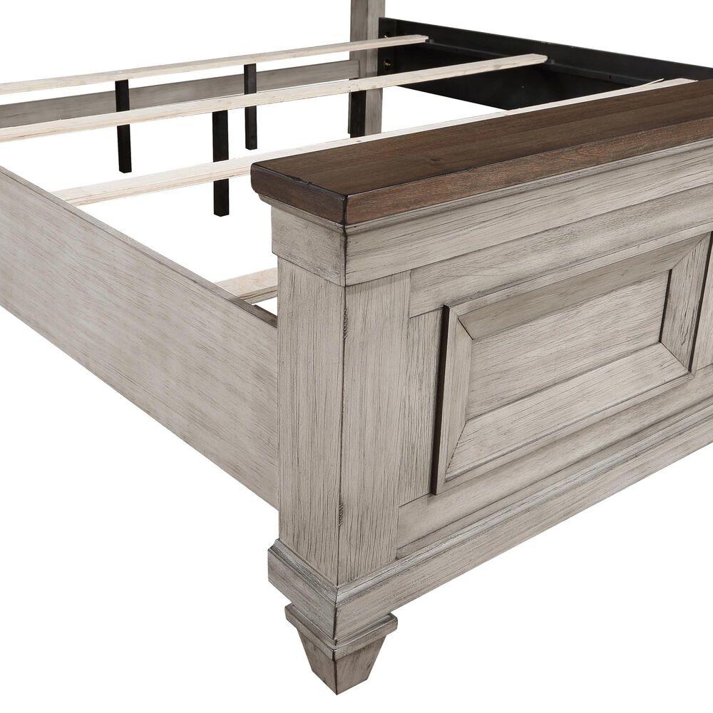 New Heritage Design Mariana King Bed in Vintage Creme, , large