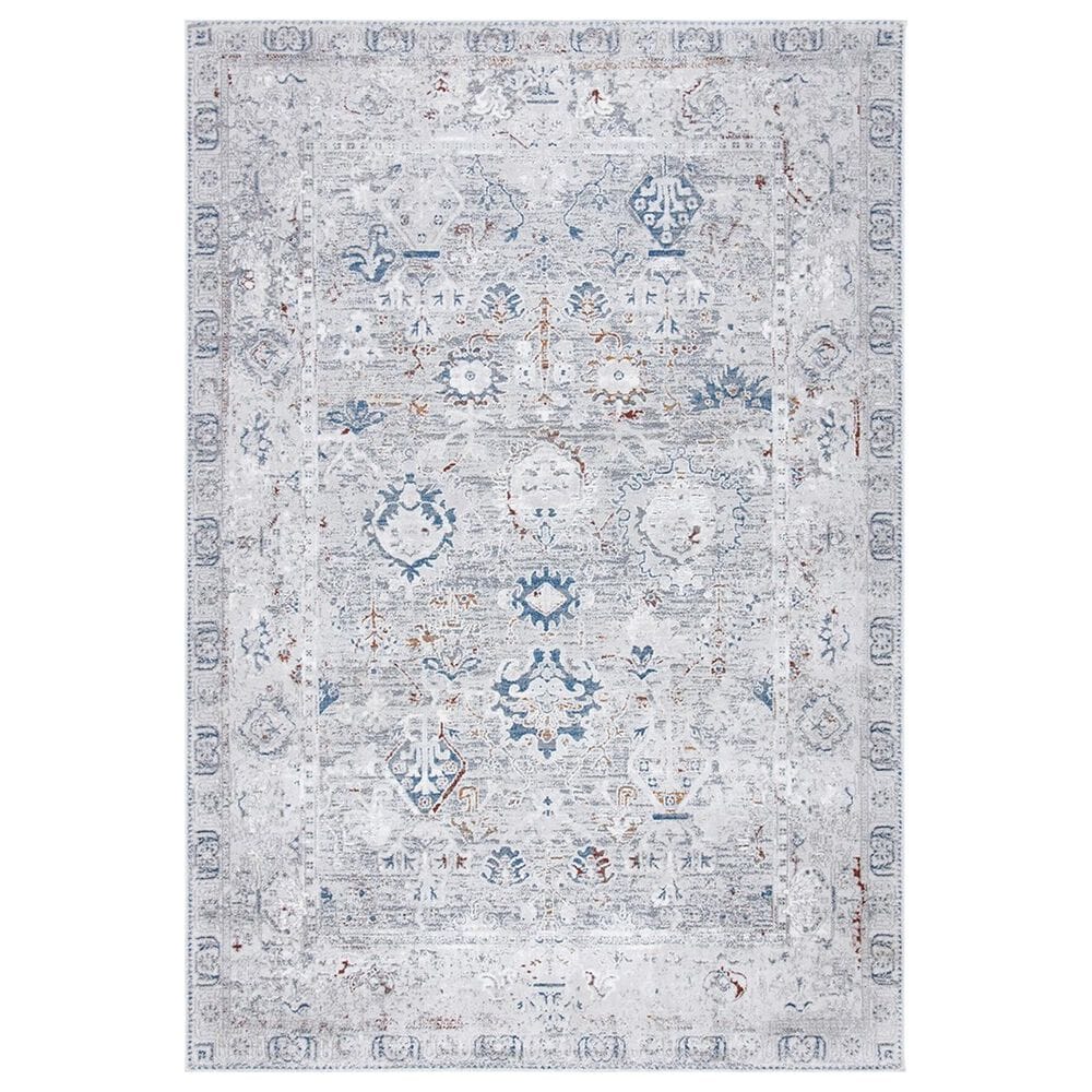 Safavieh Craft CFT927F 9" x 12" Grey and Blue Area Rug, , large