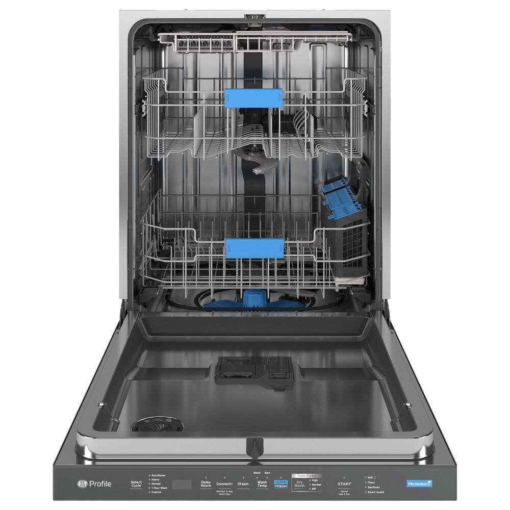 GE Profile 24&quot; Smart Built-In Dishwasher with 42 dBA in Fingerprint Resistant Black Stainless, , large