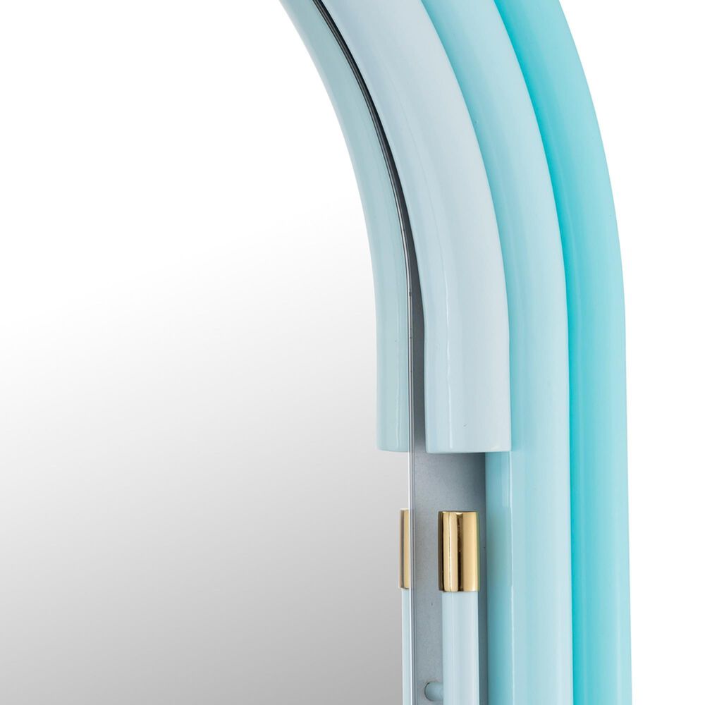 Tov Furniture Neon Floor Mirror in Blue Nebraska Furniture Mart