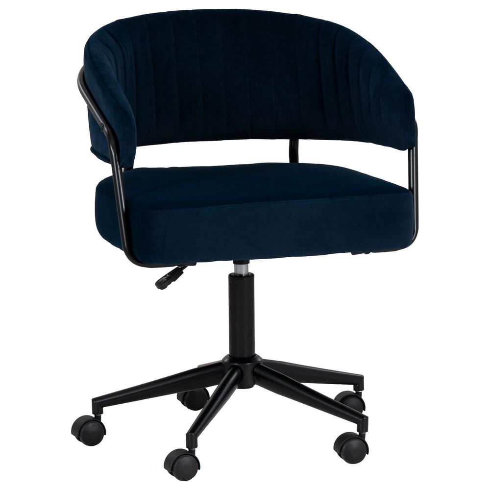 Linon Home Decor Prestwick Office Chair in Navy, , large