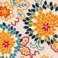 Safavieh Cabana 6"7" Round Ivory and Orange Area Performance Rug, , large