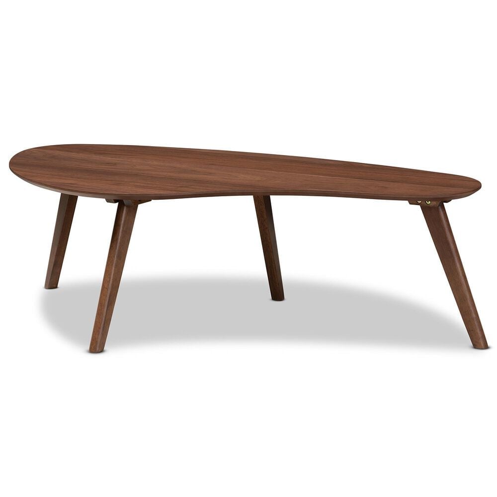 Baxton Studio Scarlette Coffee Table in Walnut Brown, , large