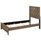 Crown Mark Valor Twin Panel Bed in Light Brown, , large