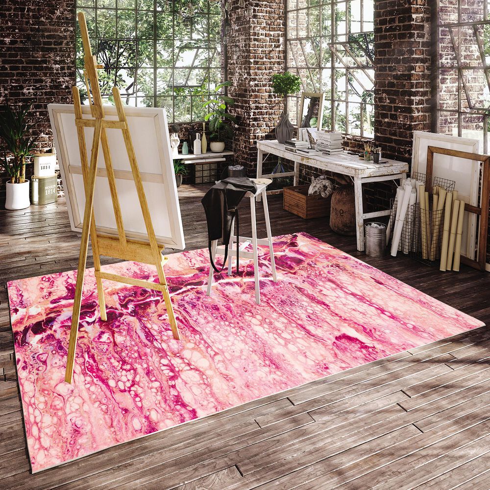 Dalyn Rug Company Kikiamo Flamingo 5&#39; x 7&#39;6&quot; Area Rug, , large