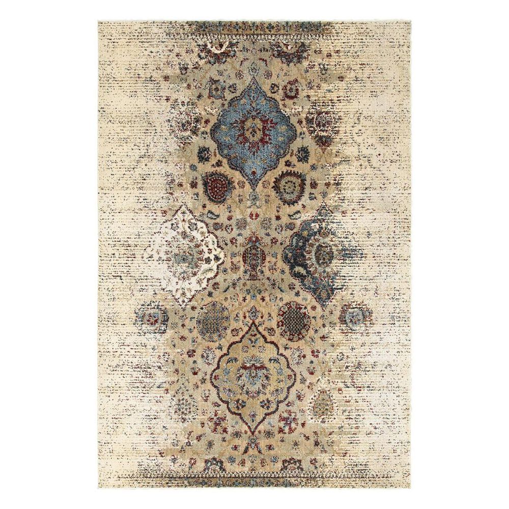Oriental Weavers Empire 28W 2"3" x 7"6" Ivory/Blue Runner, , large