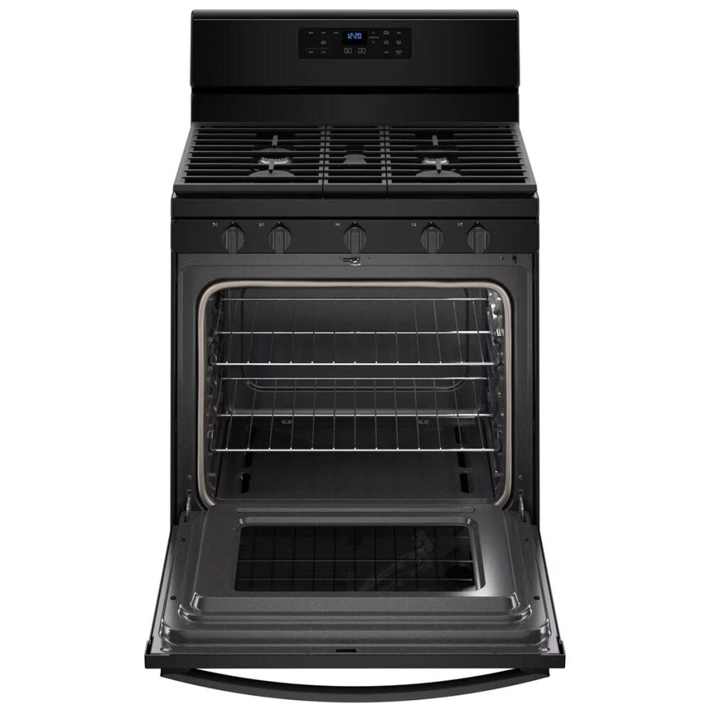 Whirlpool 5.0 Cu. Ft. Gas Range with Center Oval Burner in Black