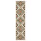 Oriental Weavers Havana HAV04 Ivory and Multicolor 1"10" x 7"3" Indoor/Outdoor Runner, , large