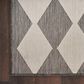 Nourison Positano Geometric Charcoal 7" x 10" Indoor/Outdoor Area Rug, , large