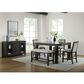 Mayberry Hill Elodie 6-Piece Square Dining Set in Charcoal, , large