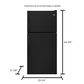 Whirlpool 18.2 Cu. Ft. Top Freezer Refrigerator with Ice Maker in Black, , large