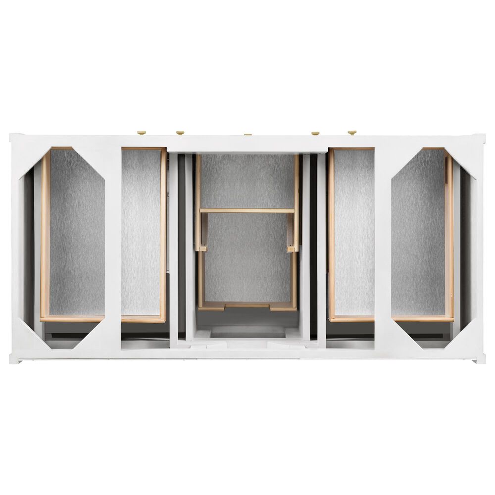 James Martin Vanities Chicago 48&quot; Single Bathroom Vanity in Glossy White with 3 cm Lime Delight Quartz Top and Rectangular Sink, , large