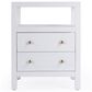 Butler Specialty Company Nora 2 Drawer Nightstand with Open Shelf in Textured White, , large