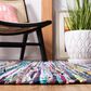 Safavieh Montauk 6" x 9" Black and Pink Area Rug, , large