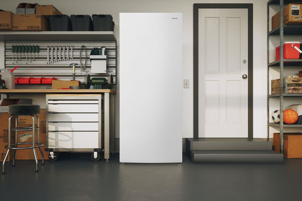 Frigidaire 18 Cu. Ft. Garage Ready Upright Freezer in White, , large