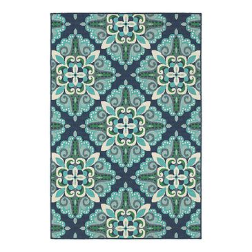 Oriental Weavers Meridian 2206B 1"10" x 2"10" Blue Scatter Rug, , large
