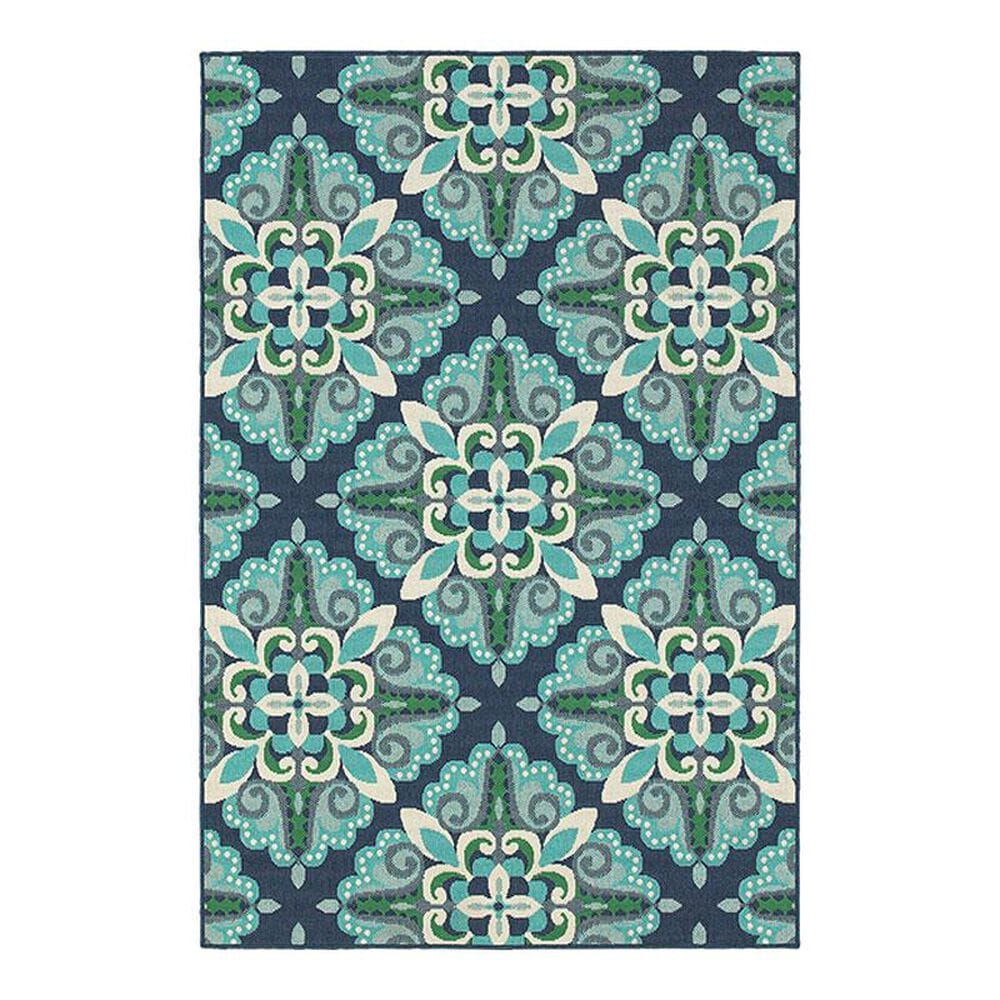 Oriental Weavers Meridian 2206B 1"10" x 2"10" Blue Scatter Rug, , large