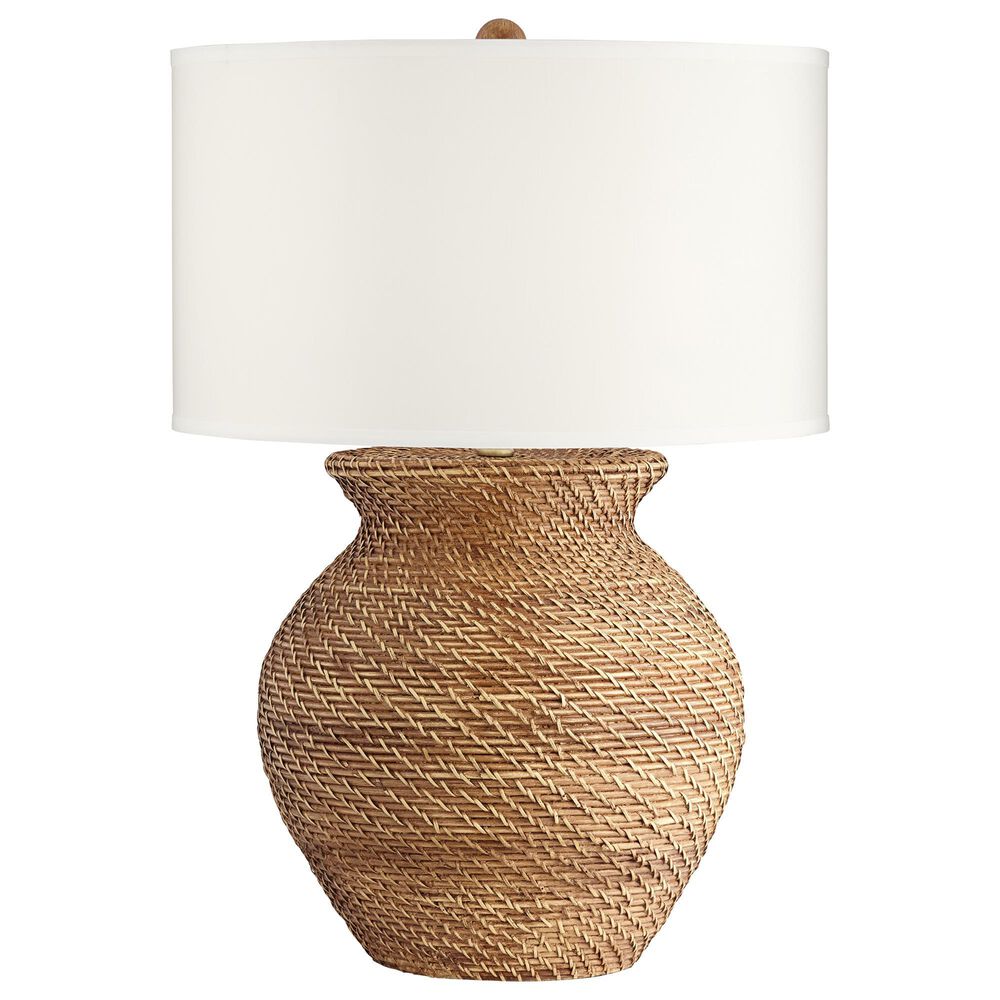 Pacific Coast Lighting Tinley Table Lamp in Brown Weave, , large