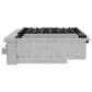 Cafe 48" Natural Gas Rangetop with Integrated Griddle in Stainless Steel and Brushed Stainless, , large