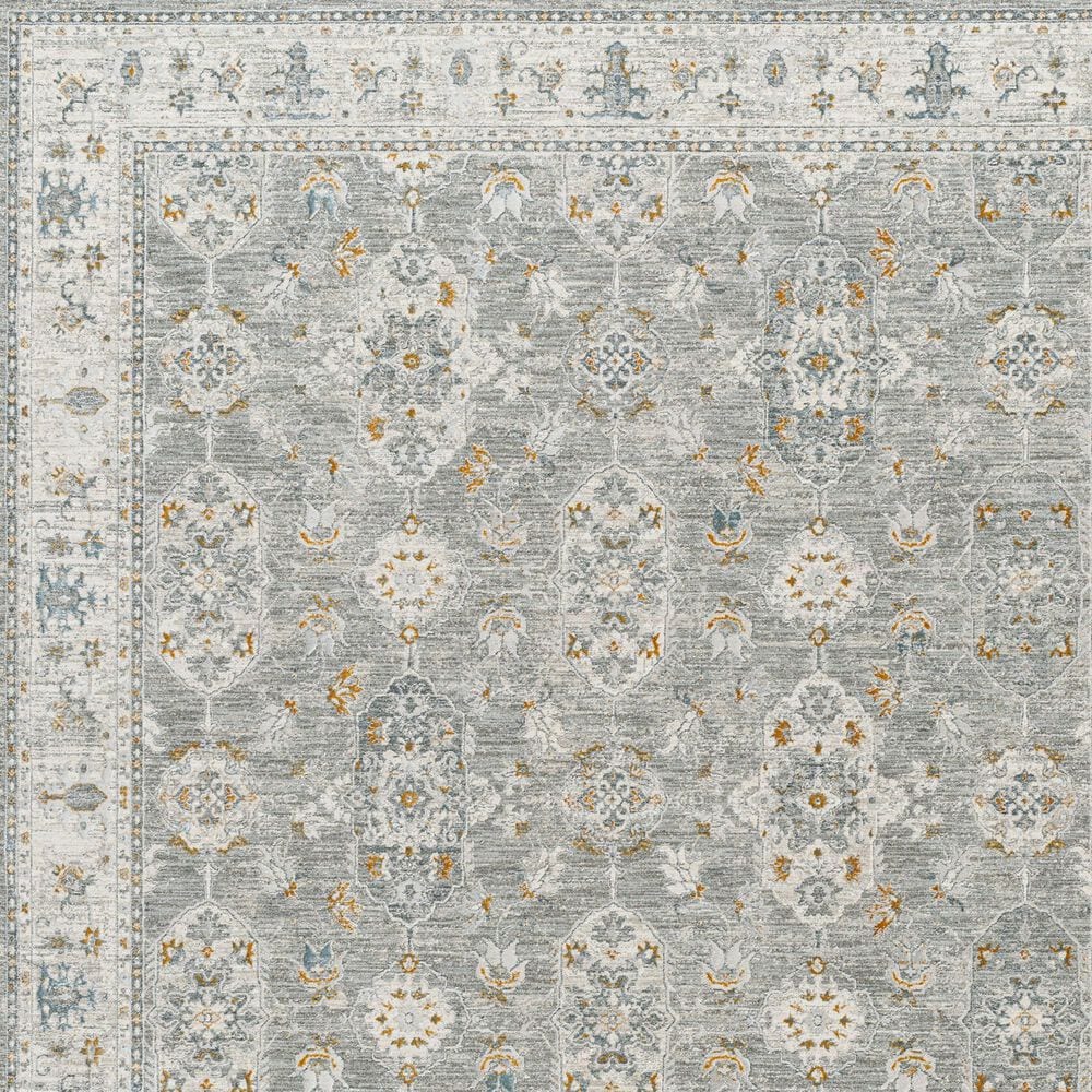 Surya Dresden Gray, White, Medium Gray, Mustard, Light Slate and Denim 12' x 15' Area Rug, , large