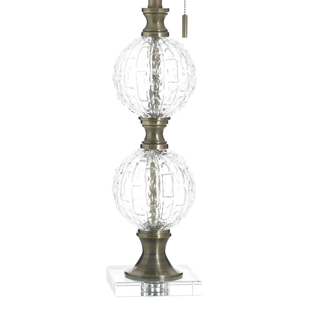 Stylecraft Lamps Table Lamp in Subal Gold and Clear, , large