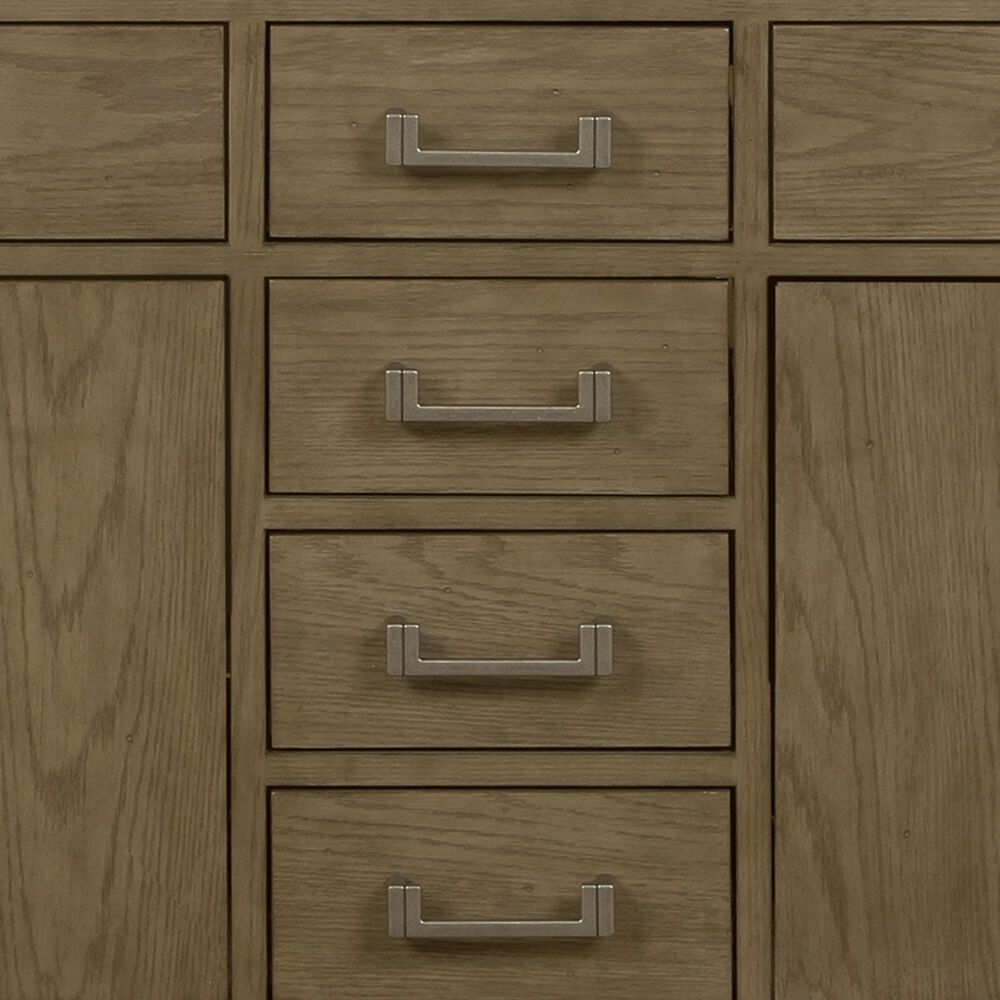 Lexora Home Laurel 60&quot; Double Bathroom Vanity in Grey Oak with White Cultured Marble Top and Rectangular Sinks, , large