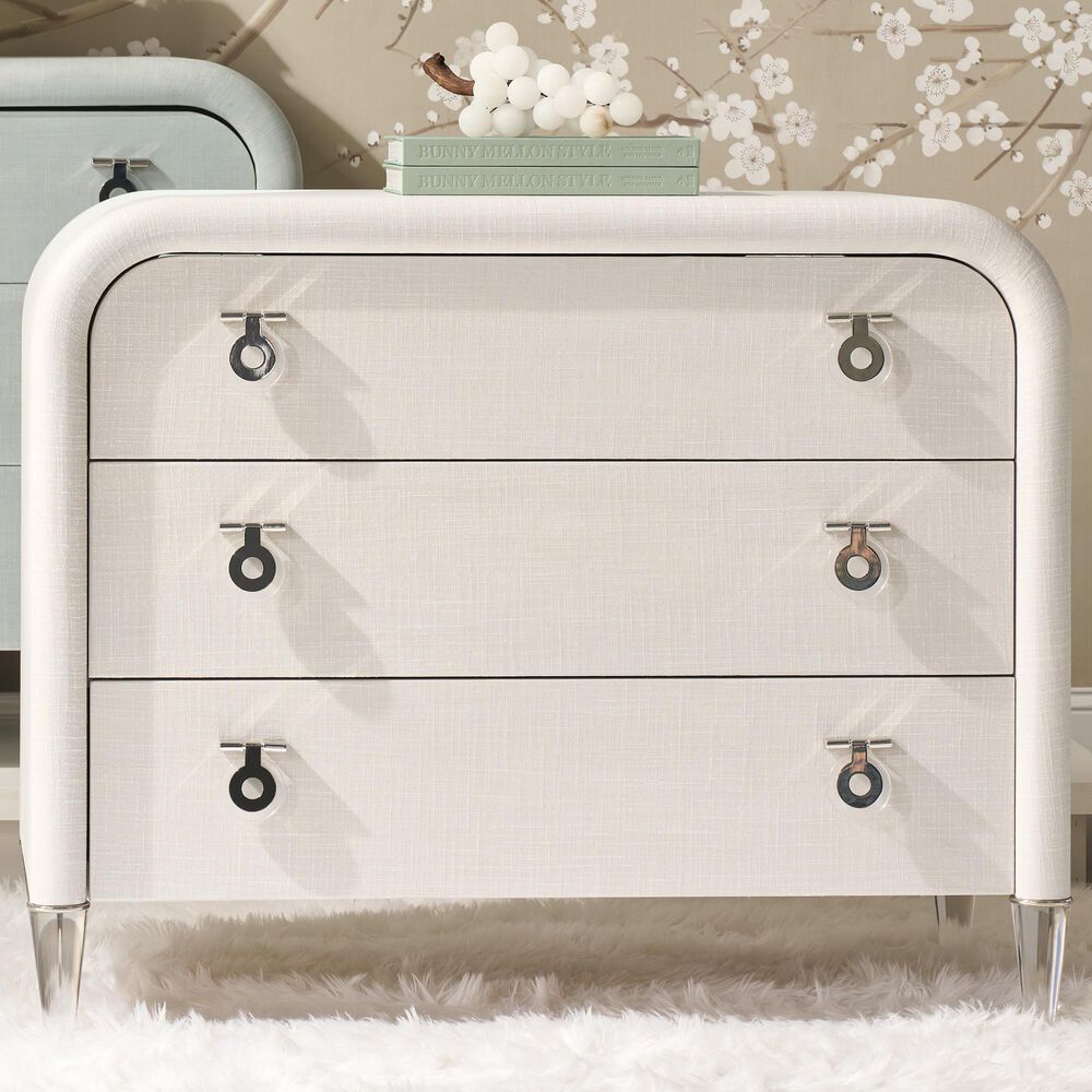 Hooker Furniture Melange 3-Drawer Accent Chest in Clear, , large