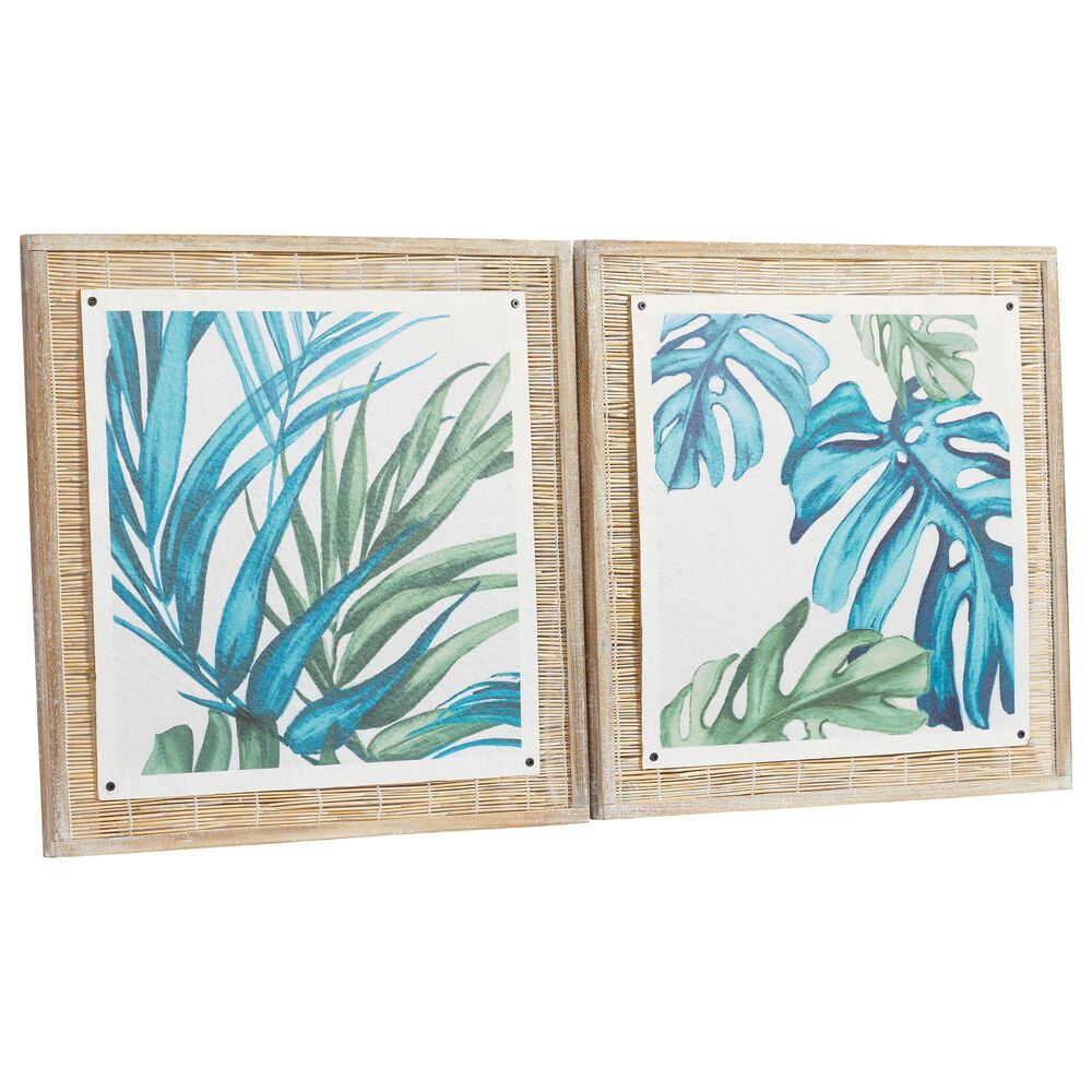 Maple and Jade 29" x 29" Dried Plant Material Wall Decor in Multicolor (Set of 2), , large
