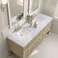 James Martin Vanities Breckenridge 72" Double Vanity in Whitewashed Oak with 3 cm Carrara White Marble Top, , large