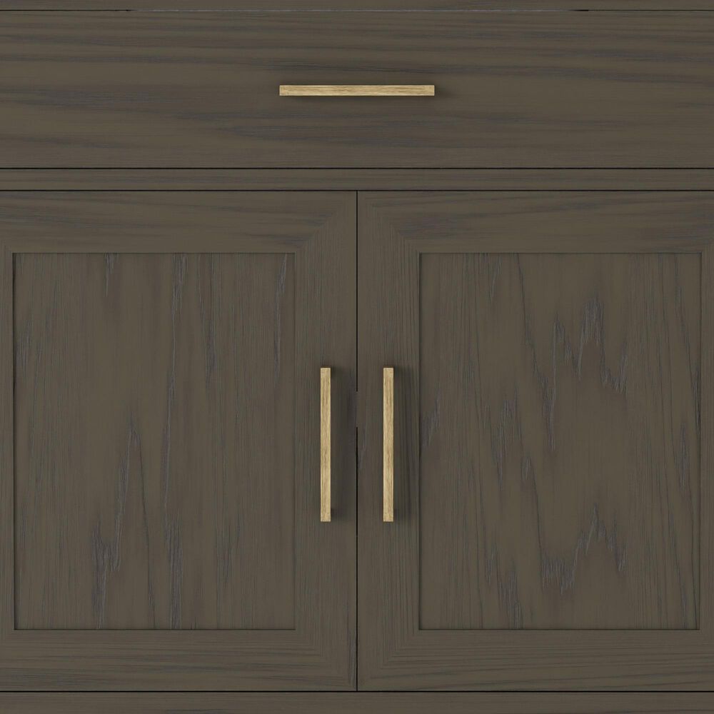 Lexora Home Abbey 36&quot; Single Bathroom Vanity in Brown Oak with 2 cm White Cultured Marble Top and Rectangular Sink, , large