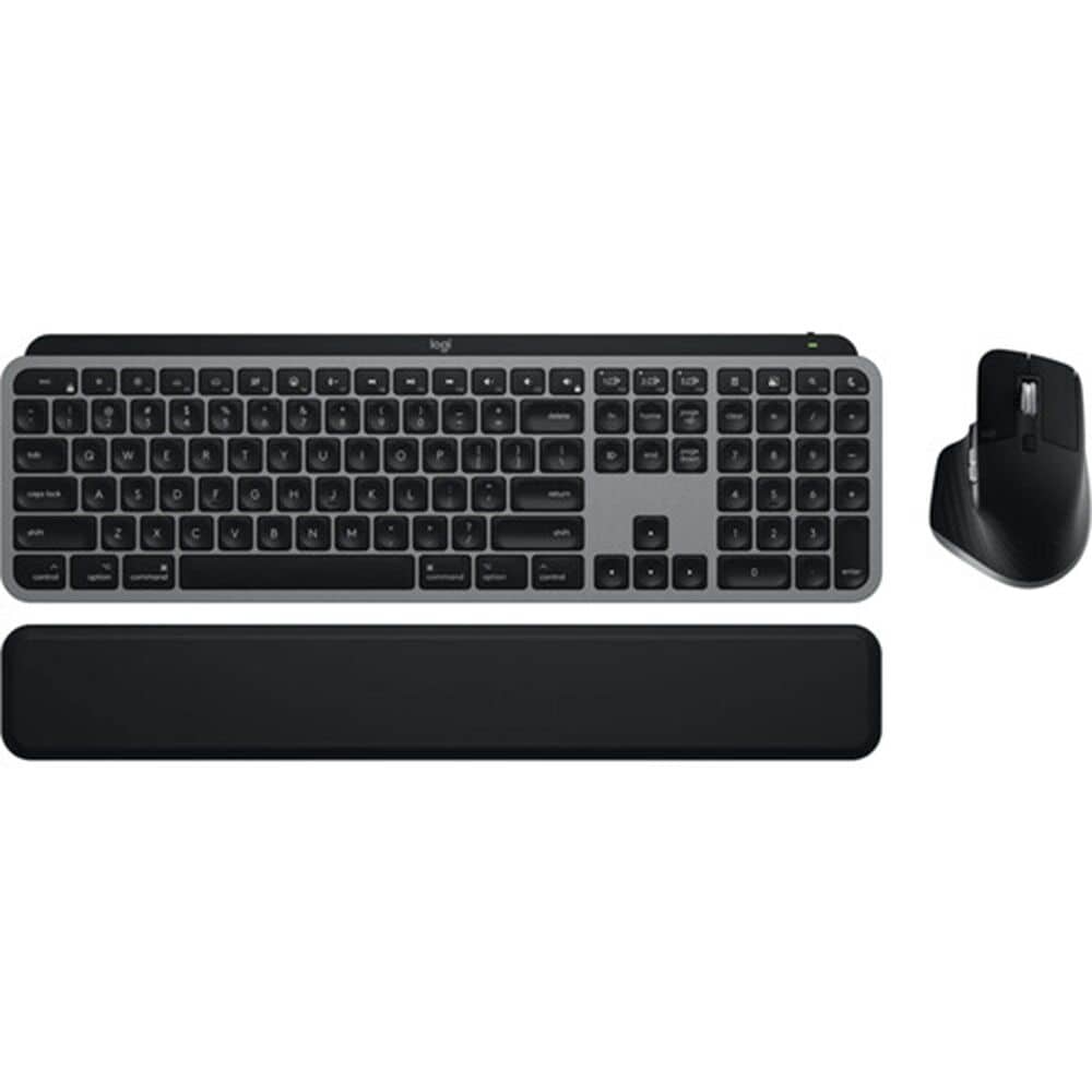 Logitech MX Keys S Keyboard and Mouse with Palm Rest Combo for MAC in Space Grey, , large