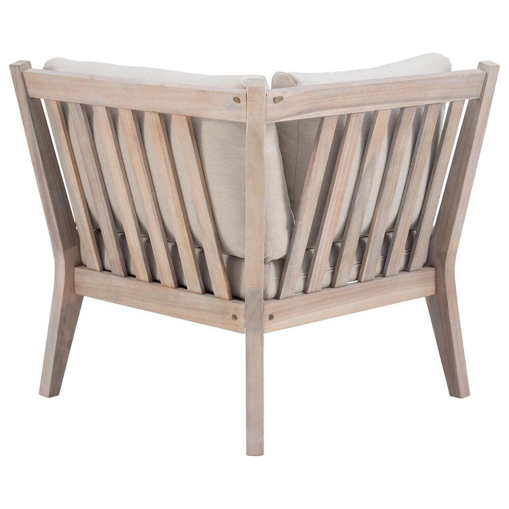 Linon Home Decor Teagon Patio Corner Chair in Beige, , large