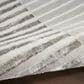 Nourison Brushstrokes 5"3" x 7"3" Silver and Grey Area Rug, , large