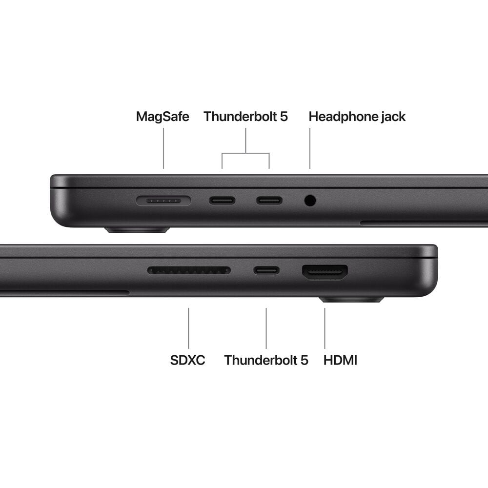 Apple MacBook Pro 16-inch Laptop M5 Pro chip - 18 Core CPU - 20 Core GPU - 48GB Memory - 1TB SSD - Space Black (Latest Model), , large