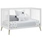 Delta Sloane 4-In-1 Acrylic Convertible Crib in Bianca White and Melted Bronze, , large