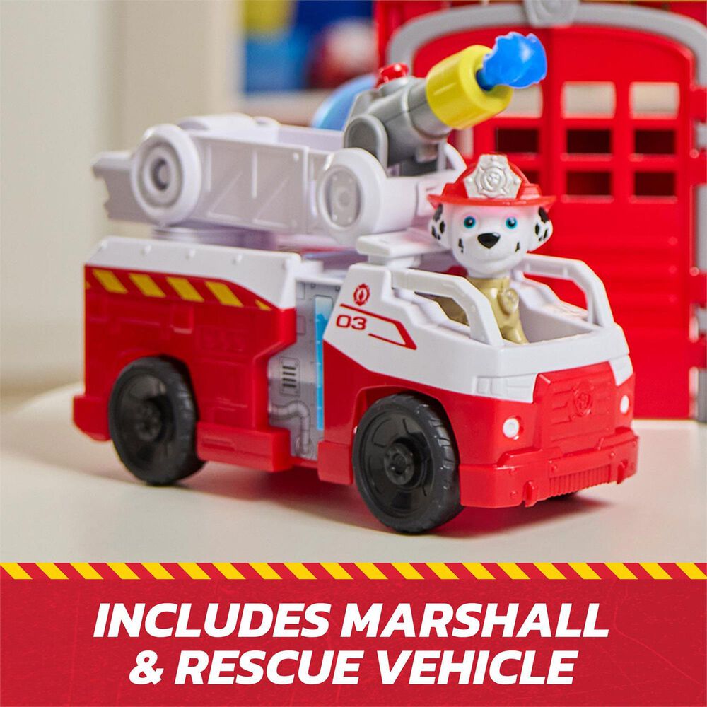 PAW Patrol Fire Rescue Command Center with Marshall Figure, , large