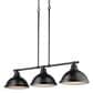 Golden Lighting Duncan 3-Light Linear Pendant in Matte Black, , large