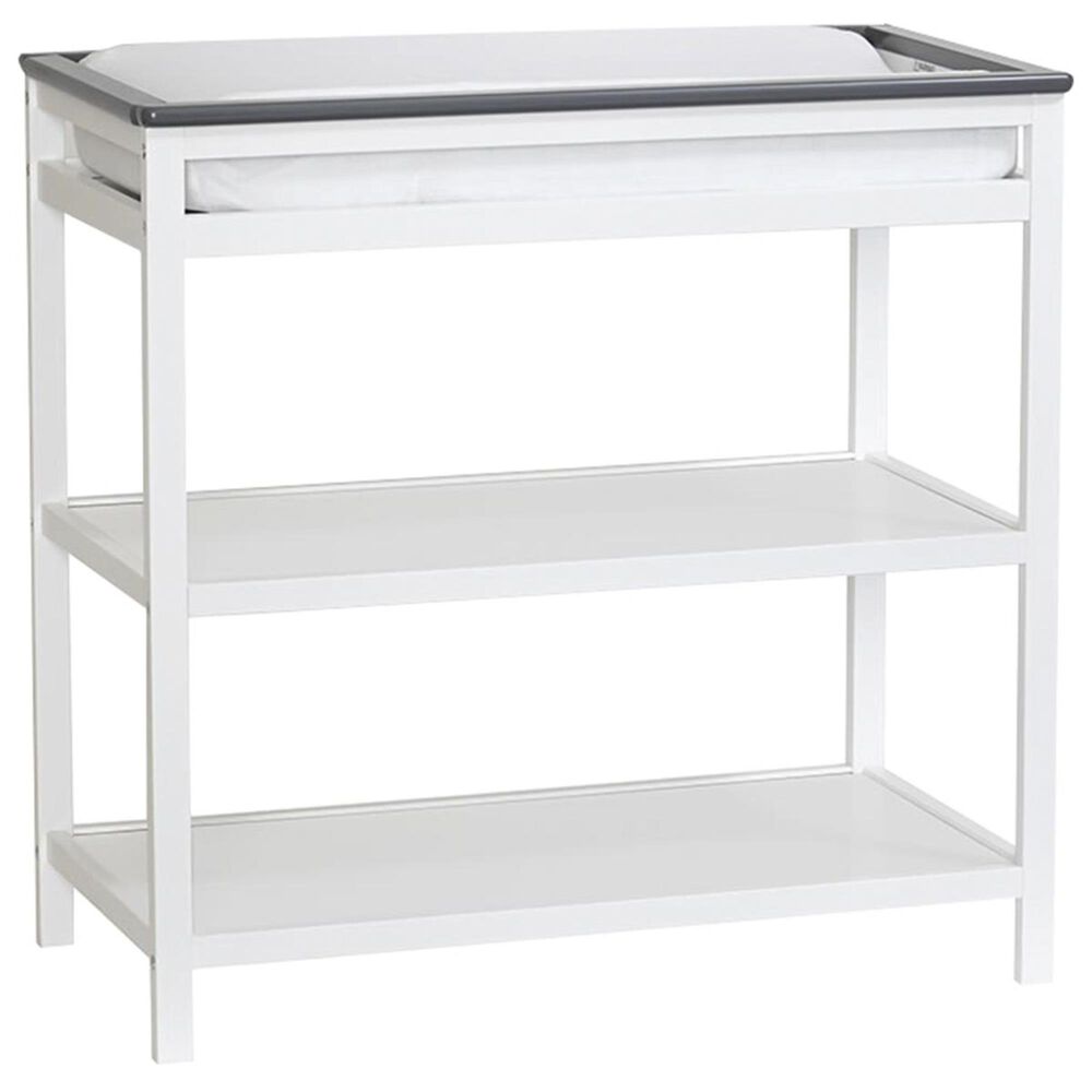 Munire Brooklyn Changing Table in White and Gray, , large