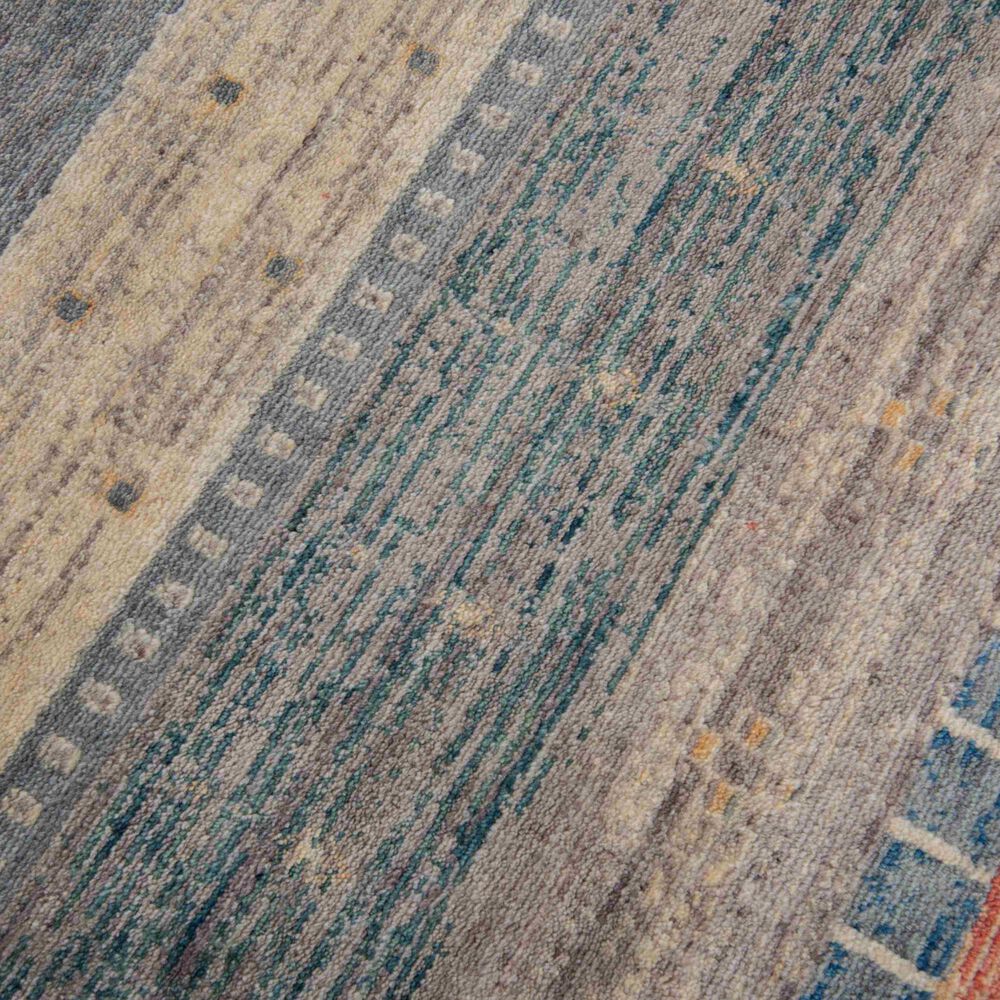 RIZZY Spectrum Gray, Dark Blue, Teal, Rust, Cream, Beige and Ivory 8&#39; x 10&#39; Area Rug, , large