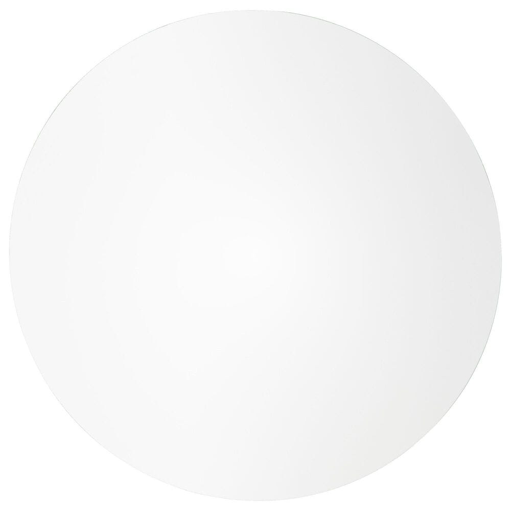 Leisuremod Bristol 27&quot; Round Dining Table with MDF Top in Black and White - Table Only, , large